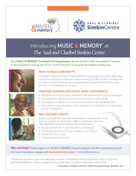 Music and Memories Program